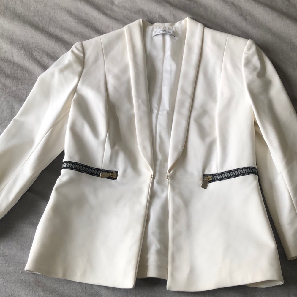 Cream Versace Collection suit jacket